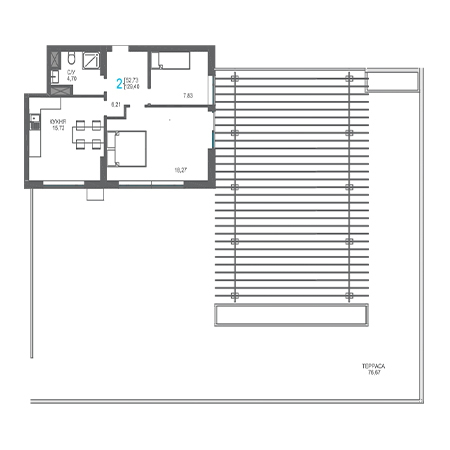 2 комнатная 129.4м²