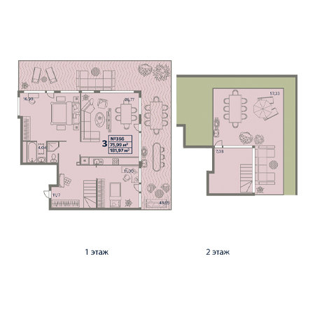 3 комнатная 181.97м²