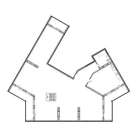 Пентхаус 214.6м²