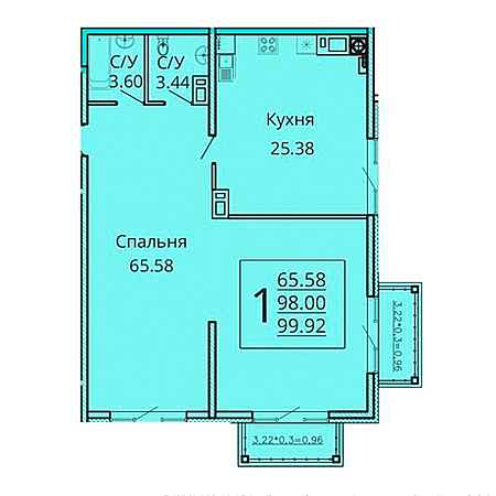 Openspace 99.92м²