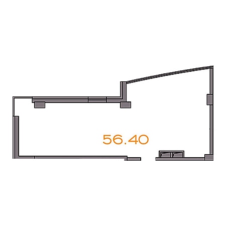 Openspace 56.4м²