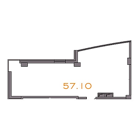 Openspace 57.1м²