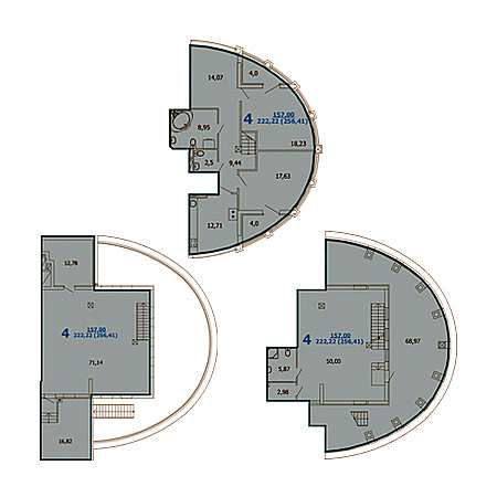 Пентхаус 256.41м²