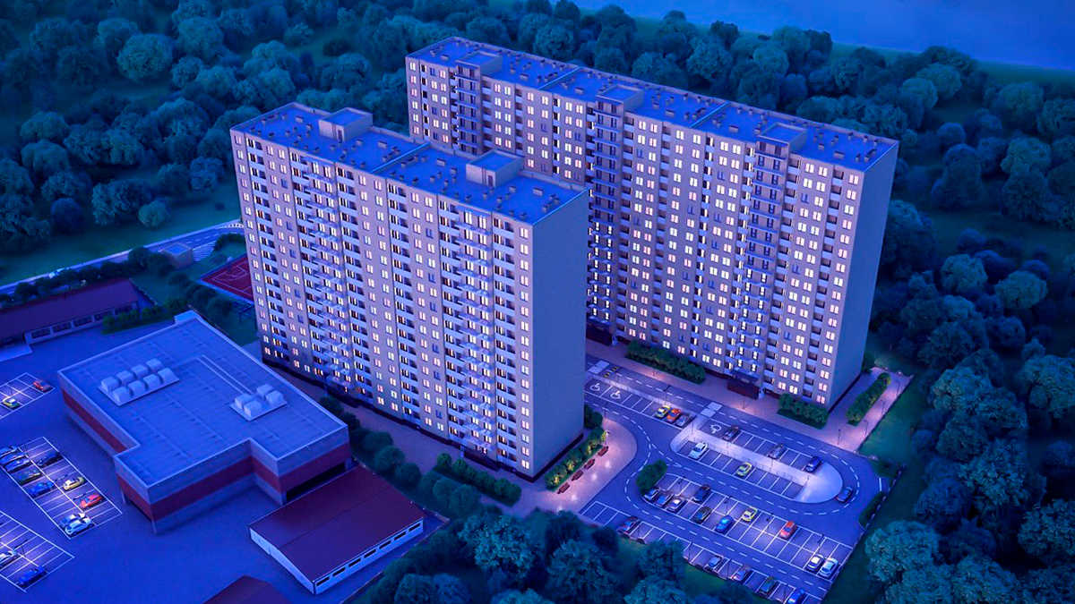 1 комнатная 41.65м²