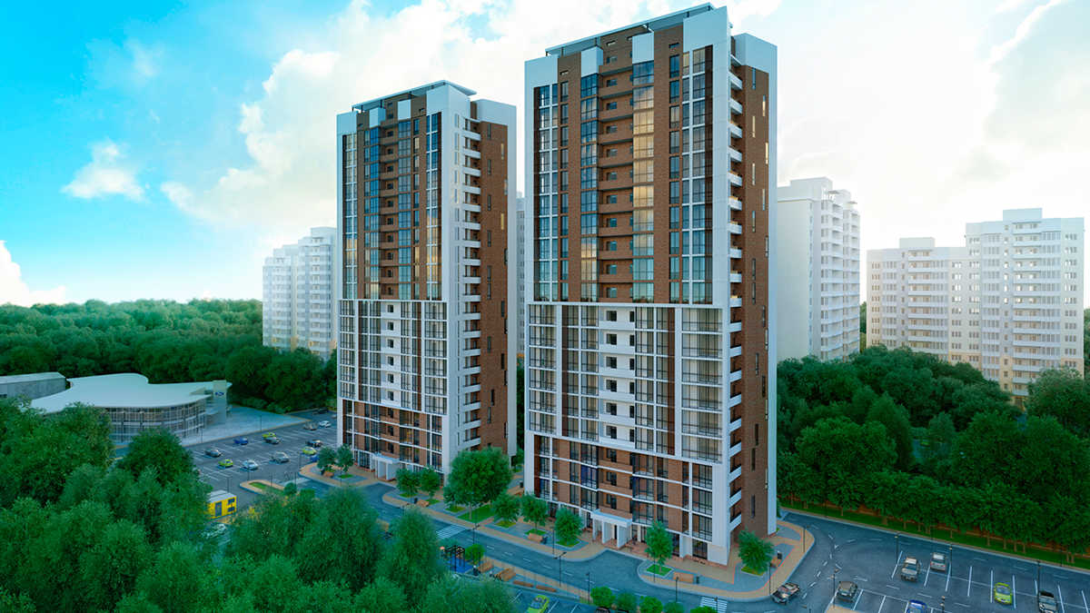 2 комнатная 65.77м²