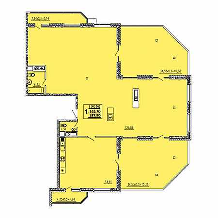 Пентхаус 189.8м²