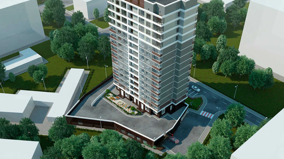 1 комнатная 41.74м²