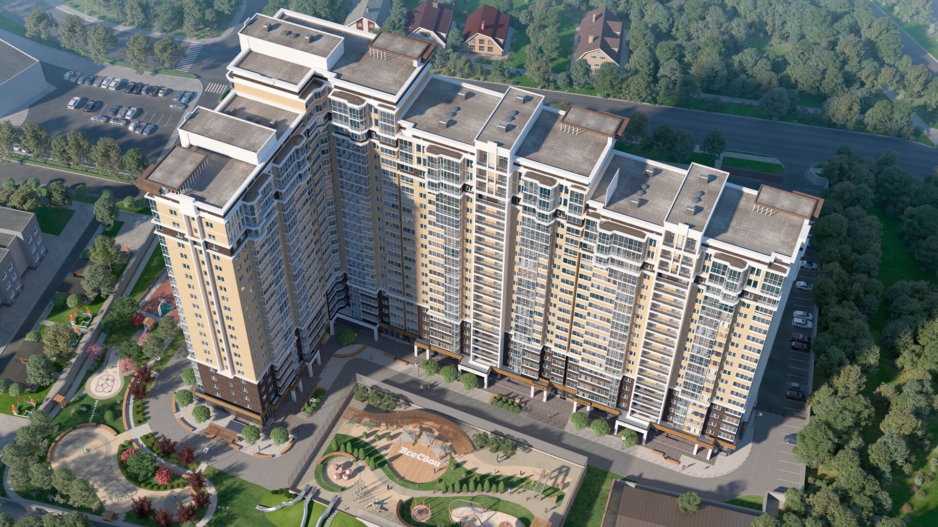 3 комнатная 73.42м²