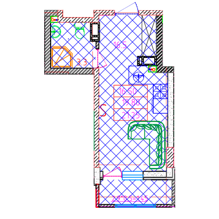 Студия 21.25м²