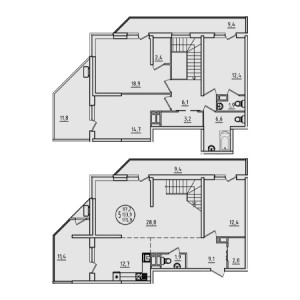 4+ комнат 175.9м²