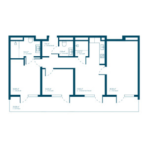 3 комнатная 101.18м²