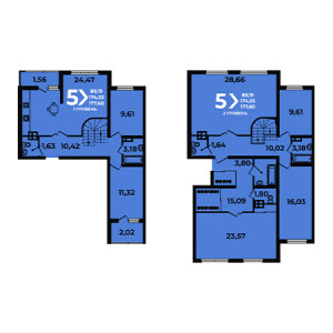 4+ комнат 177.6м²