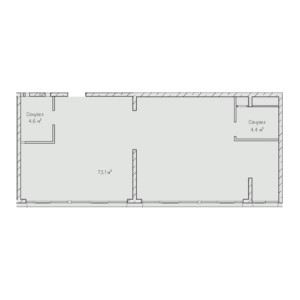 2 комнатная 82.1м²