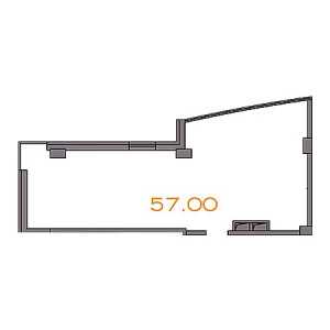 Openspace 57м²