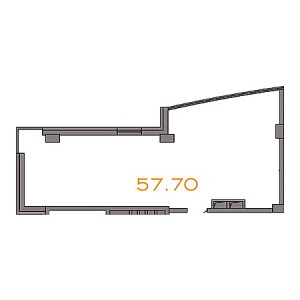 Openspace 57.7м²