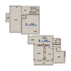 Пентхаус 154.83м²