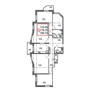 4+ комнат 180.15м²