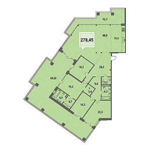 Пентхаус 278.45м²