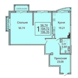 Openspace 106.35м²