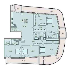 4+ комнат 292.45м²